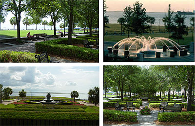 Charleston's Waterfront Park. Click to enlarge